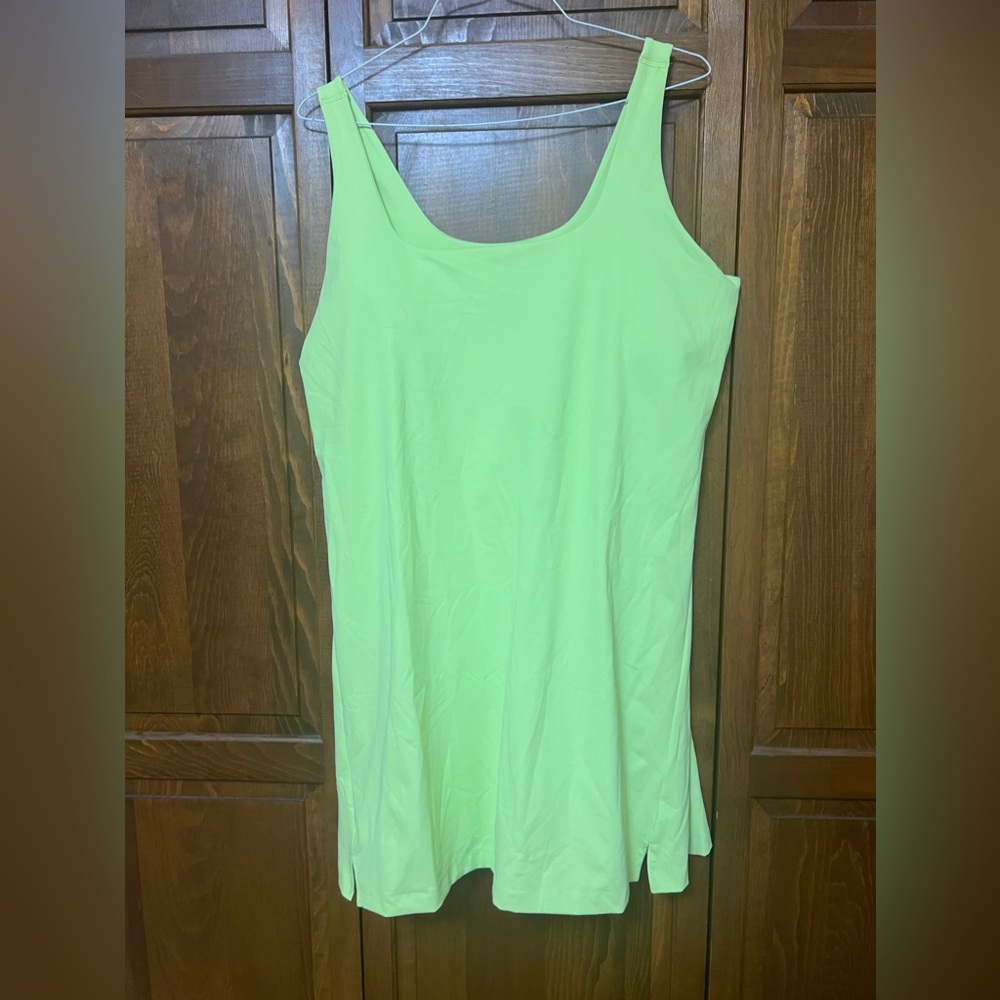 Neon dress with built in shorts
